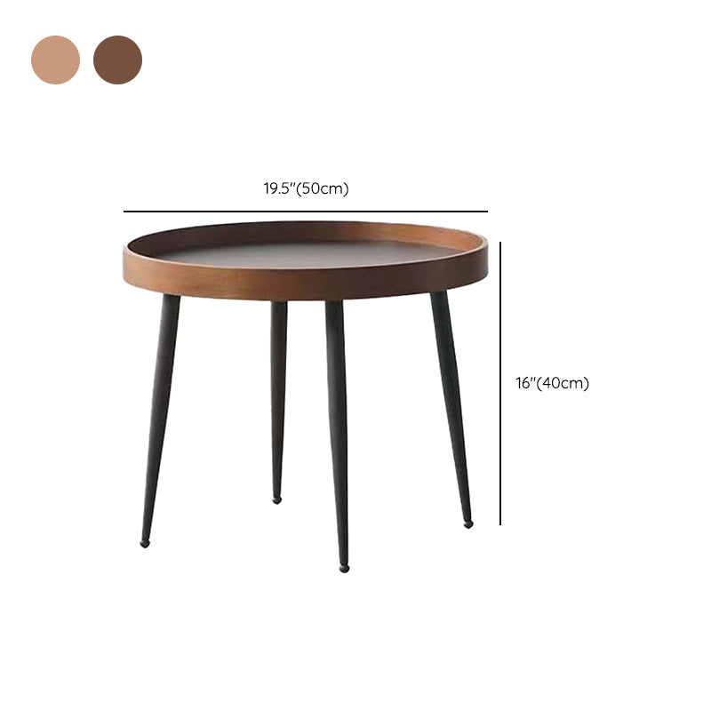 Metal and Wood Coffee Table Tray Top Cocktail Table with 4 Legs Clearhalo 'Coffee & Accent Tables' 'Coffee Tables' 'coffee_tables' 'furn' 'furn_coffee_tables' 'Furniture' 'Living Room Furniture' 6761598
