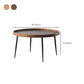 Metal and Wood Coffee Table Tray Top Cocktail Table with 4 Legs Clearhalo 'Coffee & Accent Tables' 'Coffee Tables' 'coffee_tables' 'furn' 'furn_coffee_tables' 'Furniture' 'Living Room Furniture' 6761599