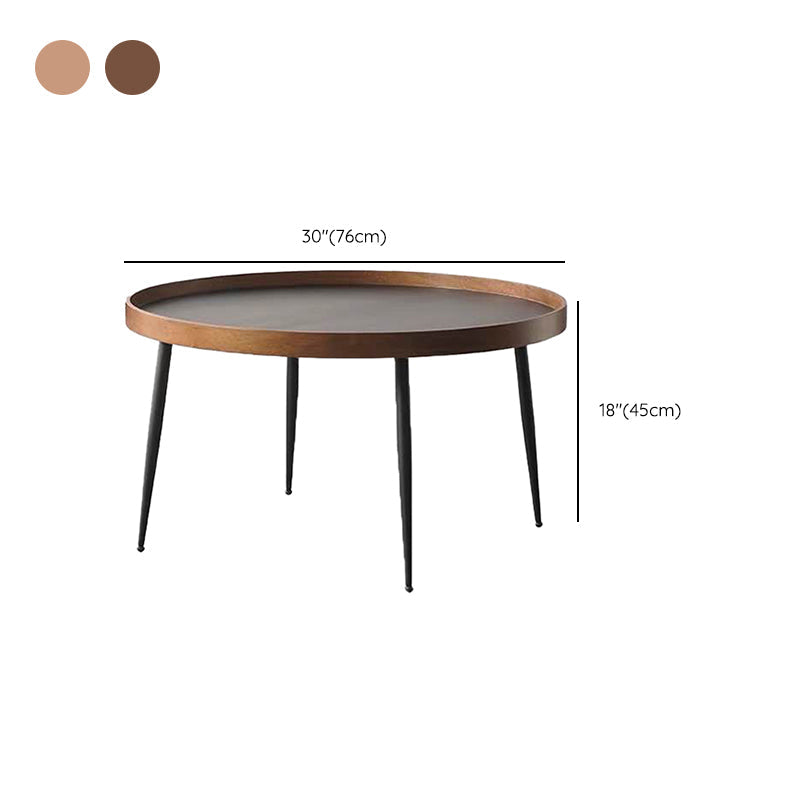 Metal and Wood Coffee Table Tray Top Cocktail Table with 4 Legs Clearhalo 'Coffee & Accent Tables' 'Coffee Tables' 'coffee_tables' 'furn' 'furn_coffee_tables' 'Furniture' 'Living Room Furniture' 6761599