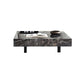 Contemporary Stone Coffee Table Rectangle Sled Coffee Cocktail Table Black Clearhalo 'Coffee & Accent Tables' 'Coffee Tables' 'coffee_tables' 'furn' 'furn_coffee_tables' 'Furniture' 'Living Room Furniture' 6761610