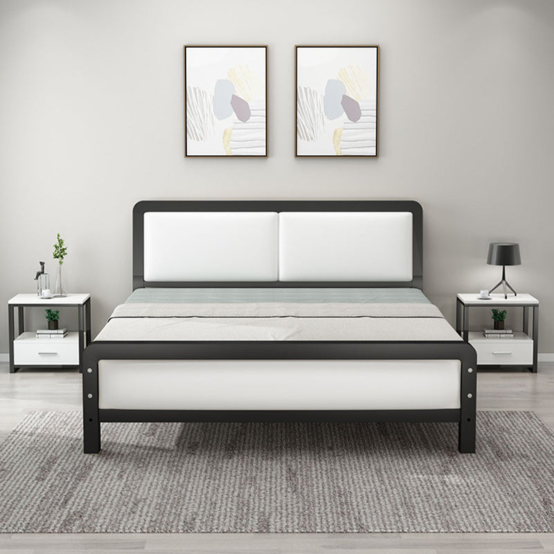 Contemporary Metal Bed with Slat Headboard Rectangular Adjustable Bed Clearhalo 'Bedroom Furniture' 'Beds' 'furn' 'furn_beds' 'Furniture' 6761637