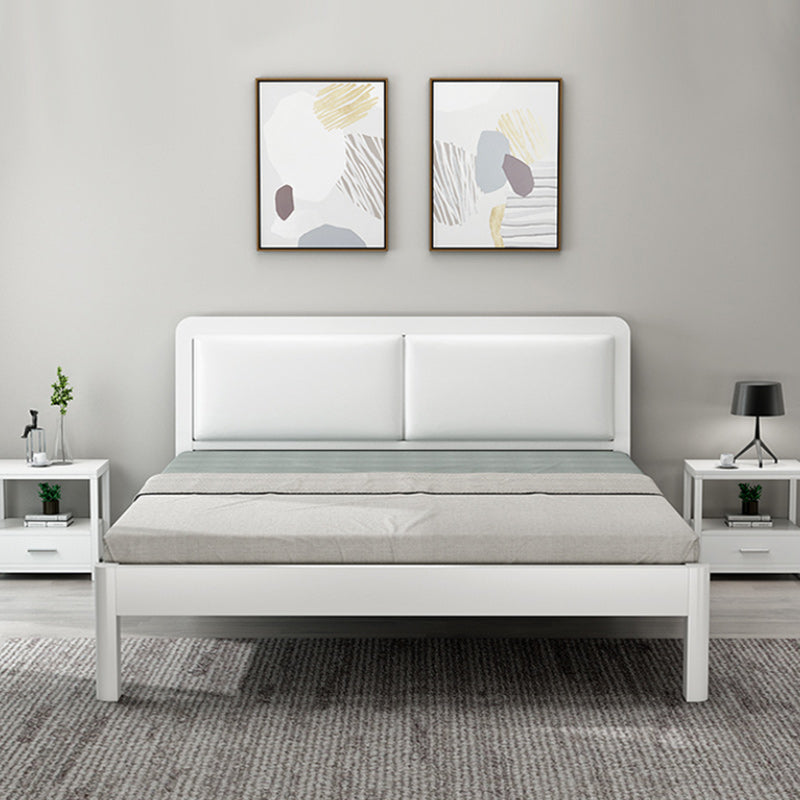 Contemporary Metal Bed with Slat Headboard Rectangular Adjustable Bed Clearhalo 'Bedroom Furniture' 'Beds' 'furn' 'furn_beds' 'Furniture' 6761642