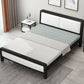 Contemporary Metal Bed with Slat Headboard Rectangular Adjustable Bed Clearhalo 'Bedroom Furniture' 'Beds' 'furn' 'furn_beds' 'Furniture' 6761644