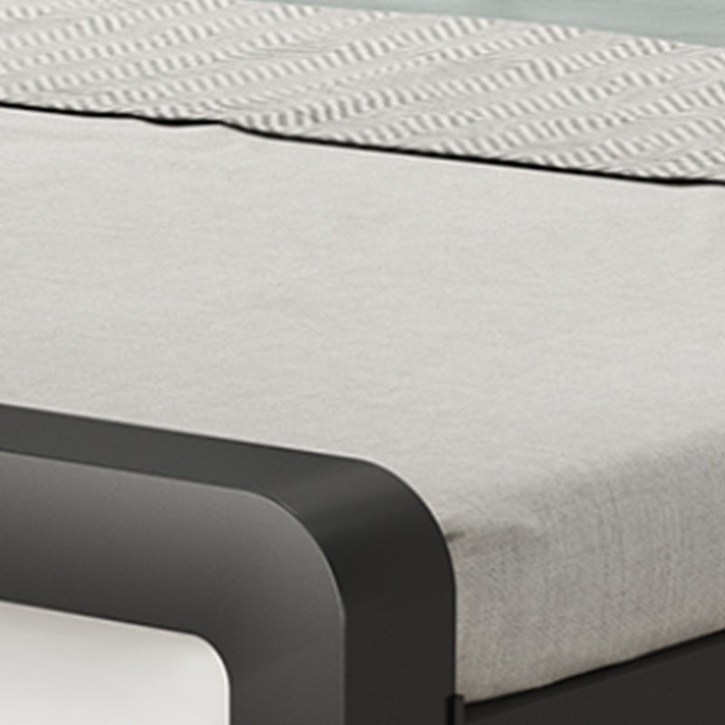 Contemporary Metal Bed with Slat Headboard Rectangular Adjustable Bed Clearhalo 'Bedroom Furniture' 'Beds' 'furn' 'furn_beds' 'Furniture' 6761652