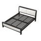 Contemporary Metal Bed with Slat Headboard Rectangular Adjustable Bed Clearhalo 'Bedroom Furniture' 'Beds' 'furn' 'furn_beds' 'Furniture' 6761654