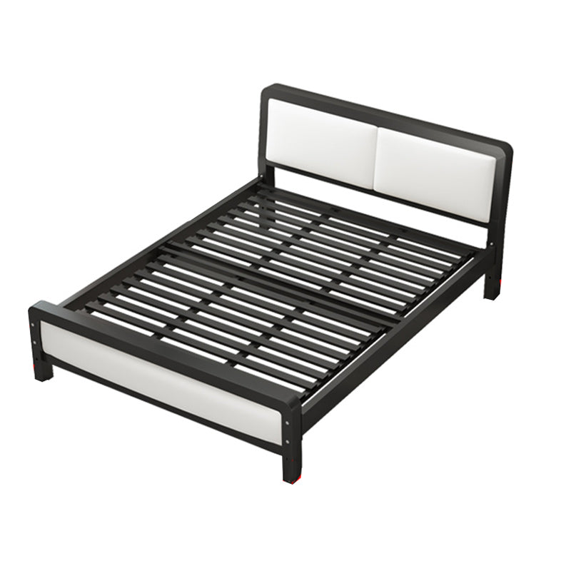 Contemporary Metal Bed with Slat Headboard Rectangular Adjustable Bed Clearhalo 'Bedroom Furniture' 'Beds' 'furn' 'furn_beds' 'Furniture' 6761654