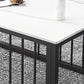 Contemporary Stone Coffee Table Rectangle Frame Coffee Cocktail Table Clearhalo 'Coffee & Accent Tables' 'Coffee Tables' 'coffee_tables' 'furn' 'furn_coffee_tables' 'Furniture' 'Living Room Furniture' 6761670
