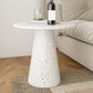 White Pedestal Coffee Table Round Coffee Table for Living Room