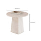 White Pedestal Coffee Table Round Coffee Table for Living Room