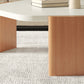 No Distressing Modern Coffee Table Set Beech Coffee Table with 3 Legs