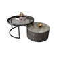 Modern Coffee Cocktail Table Round Nesting Coffee Table Set with Drawer Clearhalo 'Coffee & Accent Tables' 'Coffee Tables' 'coffee_tables' 'furn' 'furn_coffee_tables' 'Furniture' 'Living Room Furniture' 6761778