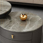 Modern Coffee Cocktail Table Round Nesting Coffee Table Set with Drawer Clearhalo 'Coffee & Accent Tables' 'Coffee Tables' 'coffee_tables' 'furn' 'furn_coffee_tables' 'Furniture' 'Living Room Furniture' 6761779