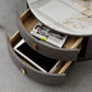 Modern Coffee Cocktail Table Round Nesting Coffee Table Set with Drawer Clearhalo 'Coffee & Accent Tables' 'Coffee Tables' 'coffee_tables' 'furn' 'furn_coffee_tables' 'Furniture' 'Living Room Furniture' 6761782