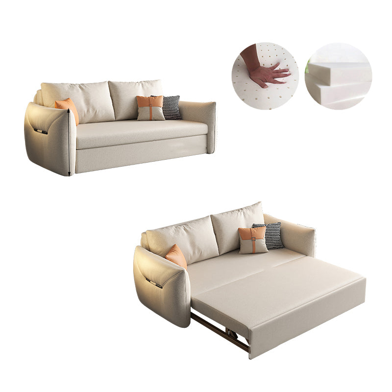 35.43" Square Arm Sleeper Modern Styled Sleeper Sofa Bed with Storage