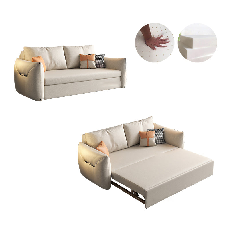 35.43" Square Arm Sleeper Modern Styled Sleeper Sofa Bed with Storage