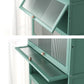 Green Glass Paned Accent Cabinet Modern Bamboo Storage Cabinet Clearhalo 'Cabinets & Chests' 'cabinets_chests' 'furn' 'furn_cabinets_chests' 'Furniture' 'Living Room Furniture' 6762080