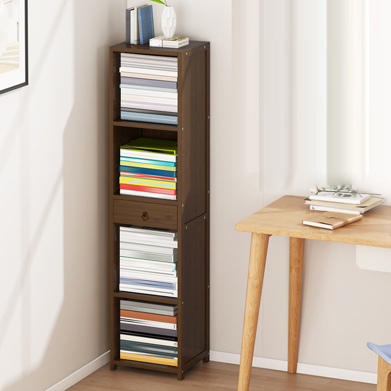 Modern Wooden Accent Chest Living Room Chest with Shelves in Dark Brone Clearhalo 'Cabinets & Chests' 'cabinets_chests' 'furn' 'furn_cabinets_chests' 'Furniture' 'Living Room Furniture' 6762137