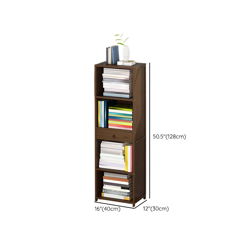 Modern Wooden Accent Chest Living Room Chest with Shelves in Dark Brone Clearhalo 'Cabinets & Chests' 'cabinets_chests' 'furn' 'furn_cabinets_chests' 'Furniture' 'Living Room Furniture' 6762161