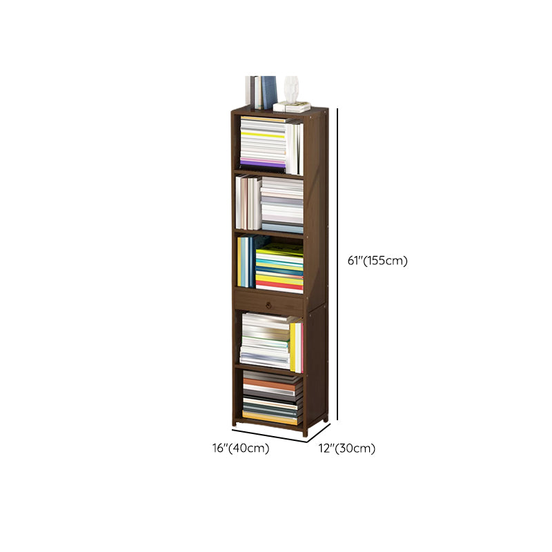 Modern Wooden Accent Chest Living Room Chest with Shelves in Dark Brone Clearhalo 'Cabinets & Chests' 'cabinets_chests' 'furn' 'furn_cabinets_chests' 'Furniture' 'Living Room Furniture' 6762163