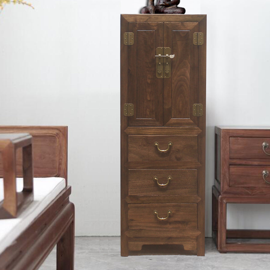 Modern Rectangle Storage Cabinet Solid Wood Cabinet with Drawer Clearhalo 'Cabinets & Chests' 'cabinets_chests' 'furn' 'furn_cabinets_chests' 'Furniture' 'Living Room Furniture' 6762203