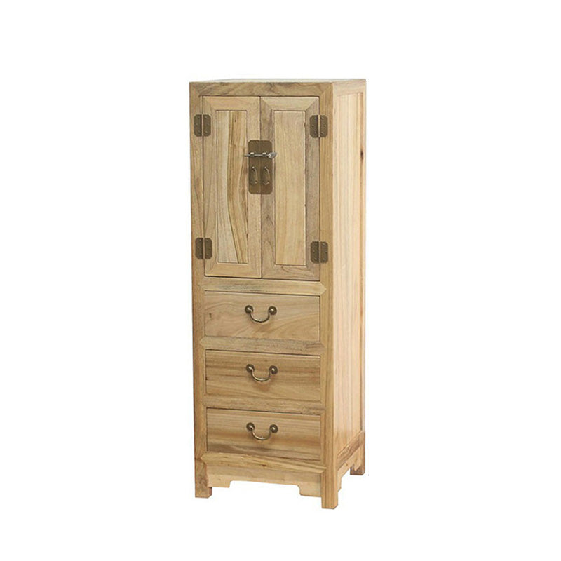 Modern Rectangle Storage Cabinet Solid Wood Cabinet with Drawer Natural Clearhalo 'Cabinets & Chests' 'cabinets_chests' 'furn' 'furn_cabinets_chests' 'Furniture' 'Living Room Furniture' 6762211