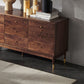 Rectangular Rubberwood Chest Mid-Century Modern Accent Chest with 9 Drawers Clearhalo 'Cabinets & Chests' 'cabinets_chests' 'furn' 'furn_cabinets_chests' 'Furniture' 'Living Room Furniture' 6762243