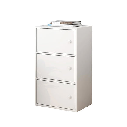 Modern Rectangle Storage Cabinet Wood Knobs Cabinet with Doors White Clearhalo 'Cabinets & Chests' 'cabinets_chests' 'furn' 'furn_cabinets_chests' 'Furniture' 'Living Room Furniture' 6762246