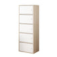 Modern Rectangle Storage Cabinet Wood Knobs Cabinet with Doors 16"L x 12"W x 50"H Natural Clearhalo 'Cabinets & Chests' 'cabinets_chests' 'furn' 'furn_cabinets_chests' 'Furniture' 'Living Room Furniture' 6762258