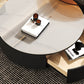 Glass Modern Round Side Table Bedroom No Distressing End Table