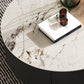 Glass Modern Round Side Table Bedroom No Distressing End Table