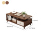 Artificial Wood Coffee or End Table 4 Legs Coffee Table in Light Wood and Espresso Wood