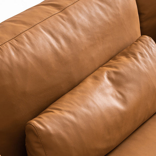 31 "H divano scandinavo in pelle sezionale con cuscini bostol