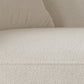 35" Wide Scandinavian Sectional Sofa Fabric Cream Sectional with Bostol Pillows