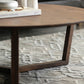 Cross Legs Coffee Table Brone Solid Wood Round Coffee Tables