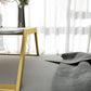 Sled Coffee Table Marble Top Coffee Cocktail Table for Living Room