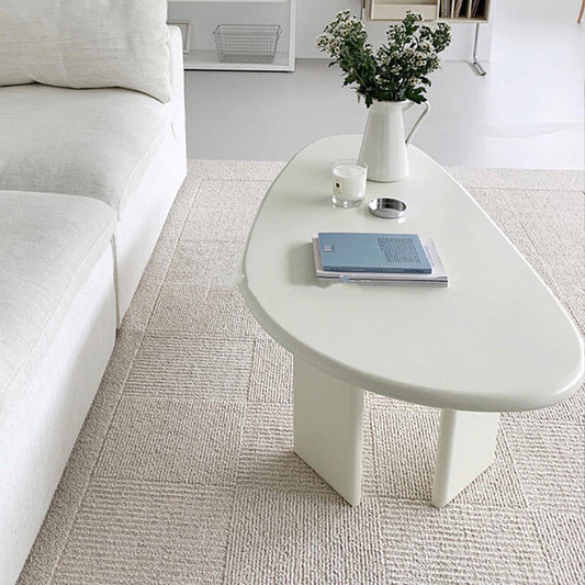 3 Legs Coffee Table Wooden Free Form Coffee Cocktail Table for Living Room