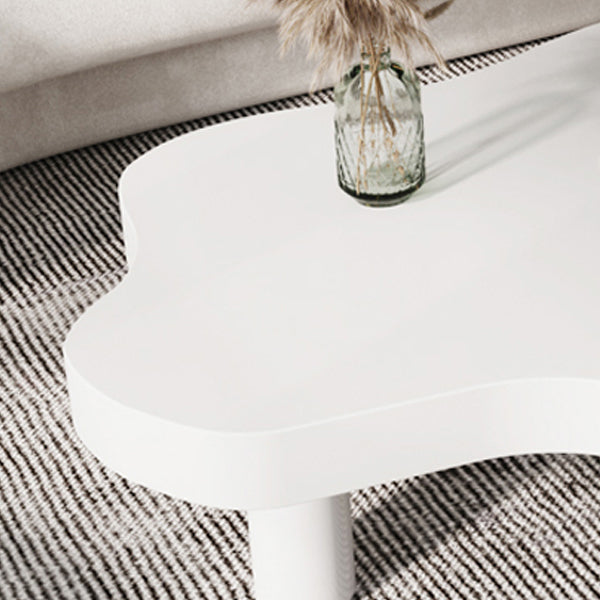 Salontafel met 3 poten, massief houten koffiecocktailtafel voor de woonkamer