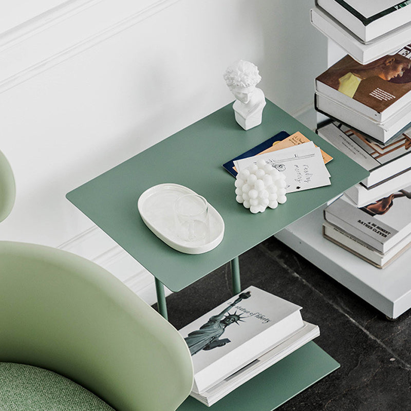 Tavolo da ginnastica moderna di metà secolo in metallo c-forma di divano il lato accento