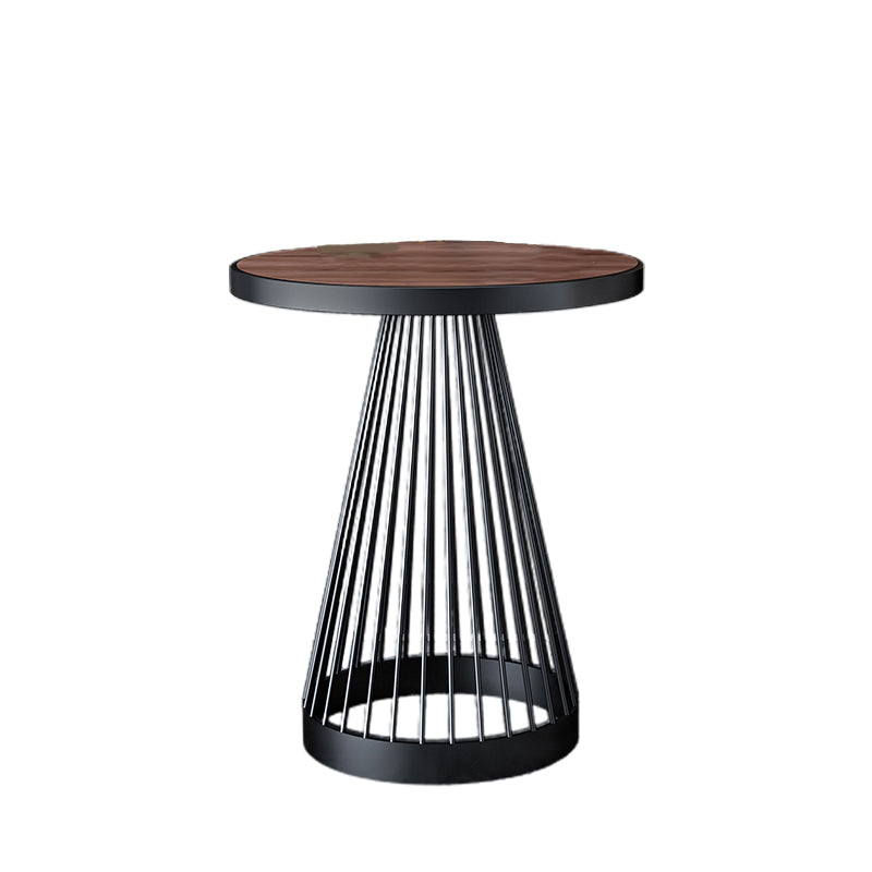 Tavolo da soggiorno in legno massiccio/marmo rotondo scandinavo