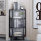 Modern China Cabinet Metal Corner Unit Storage Cabinet for Dining Room Clearhalo 'Display & China Cabinets' 'display_china_cabinets' 'furn' 'furn_display_china_cabinets' 'Furniture' 'Kitchen & Dining Furniture' 6764163