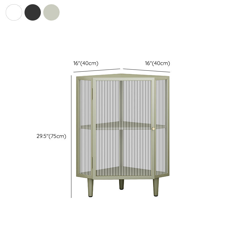 Modern China Cabinet Metal Corner Unit Storage Cabinet for Dining Room Clearhalo 'Display & China Cabinets' 'display_china_cabinets' 'furn' 'furn_display_china_cabinets' 'Furniture' 'Kitchen & Dining Furniture' 6764165