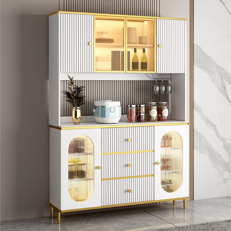 Modern Wood Dining Hutch Glass Doors Storage Cabinet with Doors for Living Room https: res.litfad.com site img item 2022 11 19 6764169 1200x1200.jpg Upper & Lower Cabinets Clearhalo 'Display & China Cabinets' 'display_china_cabinets' 'furn' 'furn_display_china_cabinets' 'Furniture' 'Kitchen & Dining Furniture' 6764169