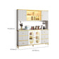 Modern Wood Dining Hutch Glass Doors Storage Cabinet with Doors for Living Room Clearhalo 'Display & China Cabinets' 'display_china_cabinets' 'furn' 'furn_display_china_cabinets' 'Furniture' 'Kitchen & Dining Furniture' 6764182