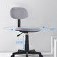 Contemporary Office Chair Adjustable Seat Height Metal Desk Chair without Arm