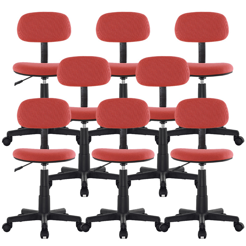 Contemporary Office Chair Adjustable Seat Height Metal Desk Chair without Arm