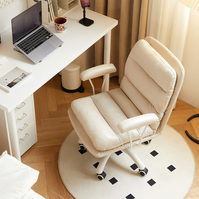 Silla de escritorio de brazos fijos modernos sin angustia silla de oficina ergonómica con ruedas