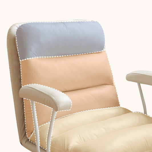Silla de escritorio de brazos fijos modernos sin angustia silla de oficina ergonómica con ruedas