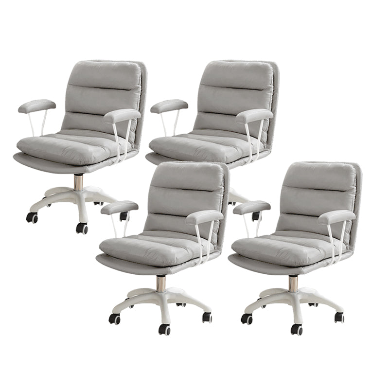 Silla de escritorio de brazos fijos modernos sin angustia silla de oficina ergonómica con ruedas