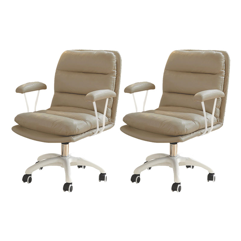 Silla de escritorio de brazos fijos modernos sin angustia silla de oficina ergonómica con ruedas