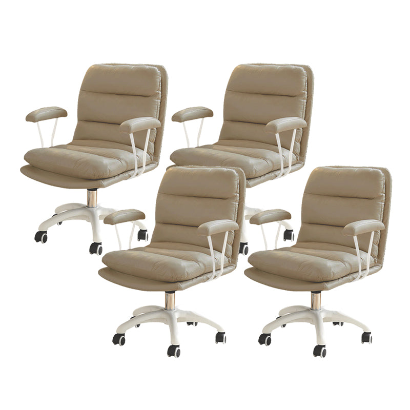 Silla de escritorio de brazos fijos modernos sin angustia silla de oficina ergonómica con ruedas
